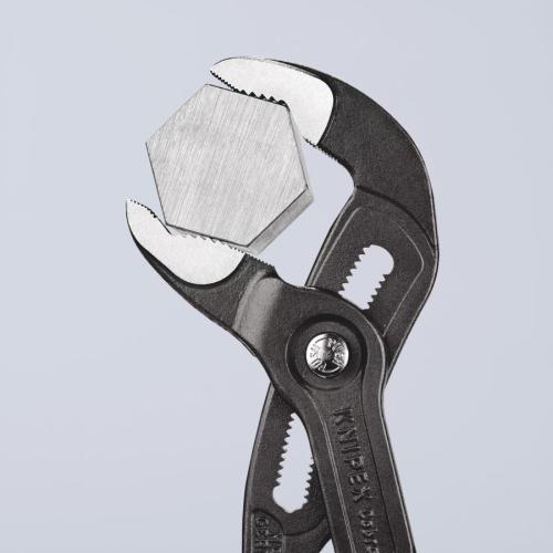 Knipex Cobra High-Tech Water Pump Pliers Plastic Coated Grey Atramentized 300mm 87 01 300